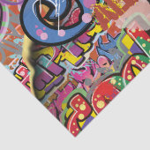 Papier Mousseline Graffiti griffé, rayé ou briques PEINTES (Détail)