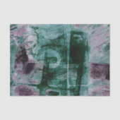 Papier Mousseline Graffiti peint Grunge | Moody Plum Purple Green (Recto)