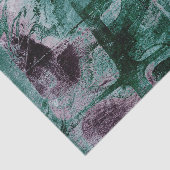 Papier Mousseline Graffiti peint Grunge | Moody Plum Purple Green (Détail)