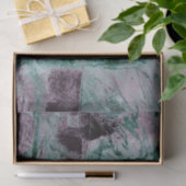 Papier Mousseline Graffiti peint Grunge | Moody Plum Purple Green (Cadeau)