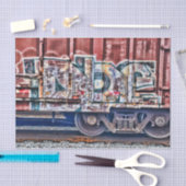 Papier Mousseline Graffiti Train Grunge Urban Street Art (Artisanat)