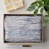 Papier Mousseline Grain de bois blanc violet gris texture rustique (Cadeau)