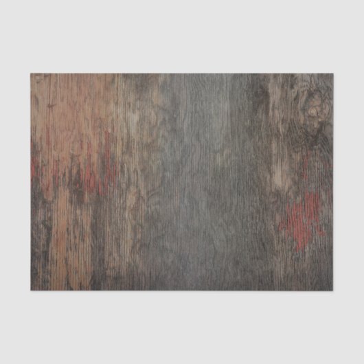 Papier Mousseline Grain de bois de campagne rustique (Recto)