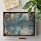 Papier Mousseline Grand Canal de Venise la nuit (Cadeau)