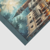 Papier Mousseline Grand Canal de Venise la nuit (Détail)