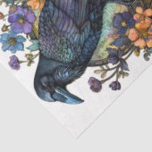 Papier Mousseline Grand Gothique Floral Ravens Noir Découpage (Détail)