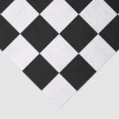 Papier Mousseline Grand noir et blanc vérifié (Détail)