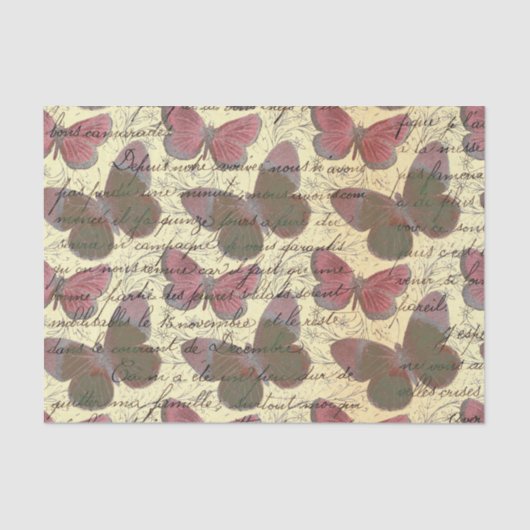 Papier Mousseline Grand Papillon (Recto)