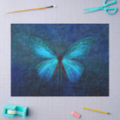 Papier Mousseline Grand Papillon bleu (Artisanat)