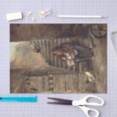 Papier Mousseline Grand-Père S'Occupe De Son Petit-Fils (Artisanat)