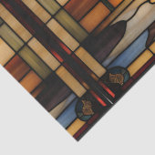 Papier Mousseline Grand Piano Faux Vitrail pour embarcation de décou (Détail)