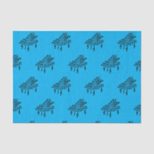 Papier Mousseline Grand piano, symboles de musique, professeur de mu