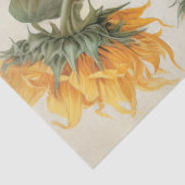 Papier Mousseline Grand tournesol & Populations Bouquet Découpage (Détail)