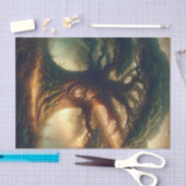 Papier Mousseline Grand Vieux Chêne Enchanté Russe Mariage Forêt (Artisanat)