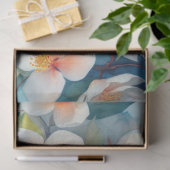 Papier Mousseline Grande aquarelle élégante Découpage Jasmin (Cadeau)