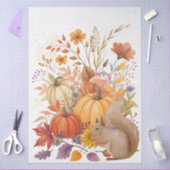Papier Mousseline Grande Aquarelle Whimsical Fleur sauvage de chute (Artisanat)