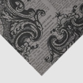 Papier Mousseline Grande araignée encadrée sur Découpage gris foncé (Détail)