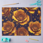 Papier Mousseline Grande Collection Rose de luxe Gold tendance (Artisanat)