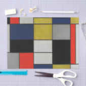 Papier Mousseline Grande composition par Piet Mondrian (Artisanat)