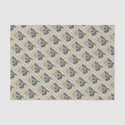 Papier Mousseline Grande Danse (Brindle) Peinture - Art Chien origin (Recto)