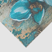 Papier Mousseline Grande Elégante Peacock & Florals Découpage (Détail)