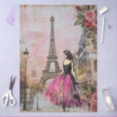 Papier Mousseline Grande Fille D'Inspiration Vintage À Paris (Artisanat)