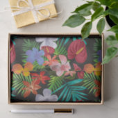 Papier Mousseline Grande Fleurs tropicales Hibiscus Découpage (Cadeau)