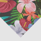 Papier Mousseline Grande Fleurs tropicales Hibiscus Découpage (Détail)