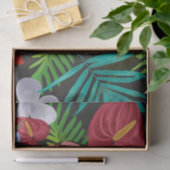 Papier Mousseline Grande Fleurs tropicales Hibiscus Découpage (Cadeau)