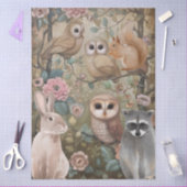 Papier Mousseline Grande Forêt Boisée Créations Florale Découpage (Artisanat)