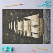 Papier Mousseline Grande livraison rustique Gold & Black Decoupage (Artisanat)