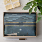 Papier Mousseline Grande livraison rustique Gold & Black Decoupage (Cadeau)