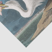 Papier Mousseline Grande Peinture de la faune d'Audubon Heron blanc (Détail)
