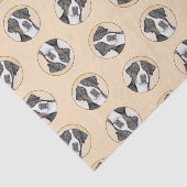 Papier Mousseline Grande Suisse Mountain Dog Peinture Art original (Détail)