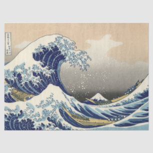 PAPIER MOUSSELINE GRANDE VAGUE DE KANAGAWA