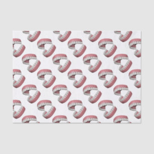 Papier Mousseline grandes dents de sourire
