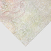 Papier Mousseline Grandes fleurs blanches avec fleurs de pêche (Détail)