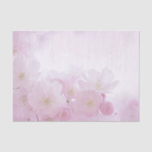 Papier Mousseline Grandes fleurs roses super douces