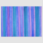 Papier Mousseline Grandes Peintes : Violet, Bleu, Turquoise (Recto)