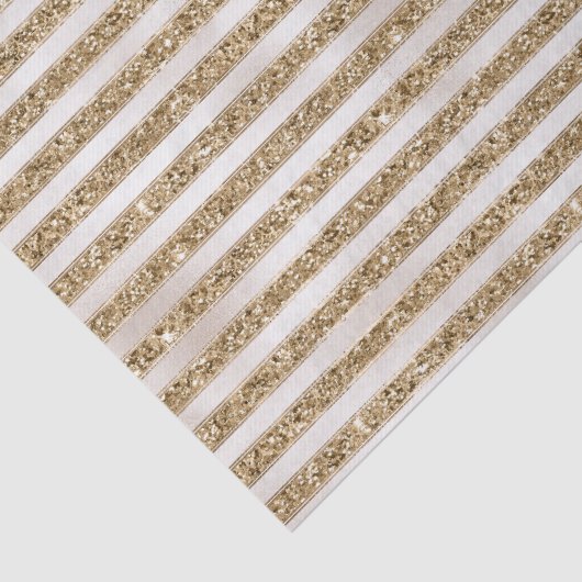 Papier Mousseline Grandes perles glam or (Détail)