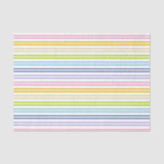 Papier Mousseline Grandes Têtes Pastel Arc-en-ciel (Recto)