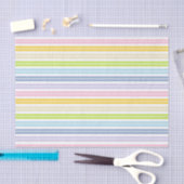 Papier Mousseline Grandes Têtes Pastel Arc-en-ciel (Artisanat)