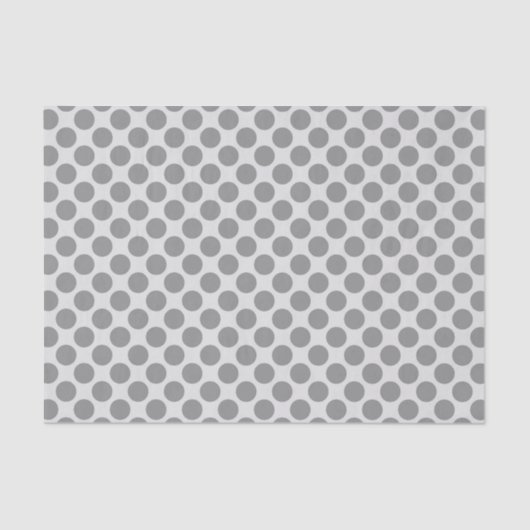 Papier Mousseline Grands points rétro - tons gris / gris (Recto)