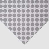 Papier Mousseline Grands points rétro - tons gris / gris (Détail)