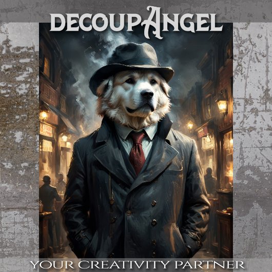 Papier Mousseline Grands Pyrénées - Découpage -