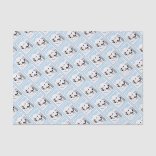 Papier Mousseline Grands Pyrénées peignant - art original de chien (Recto)