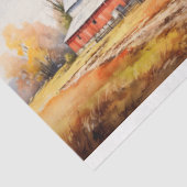 Papier Mousseline Grange à l'automne Collage 1 Papier de découpage (Détail)