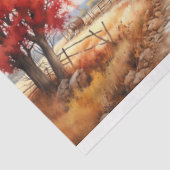 Papier Mousseline Grange à l'automne Collage 2 Papier de découpage (Détail)