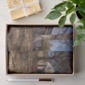 Papier Mousseline Grange Brown Lumineuse Dilapidée Au milieu des gra (Cadeau)