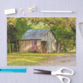 Papier Mousseline Grange patinée avec drapeau américain (Artisanat)